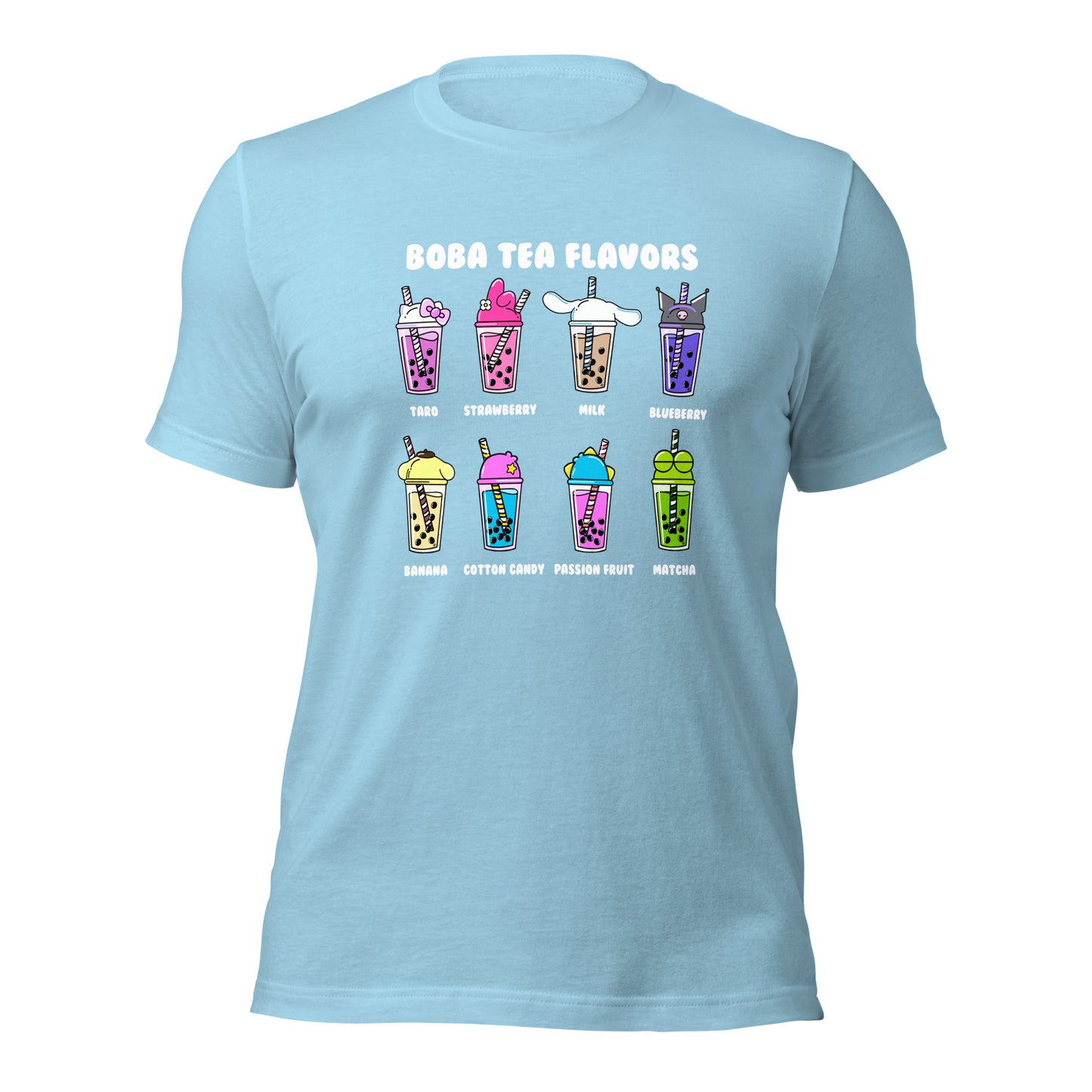Boba Tea Flavors Unisex t-shirt