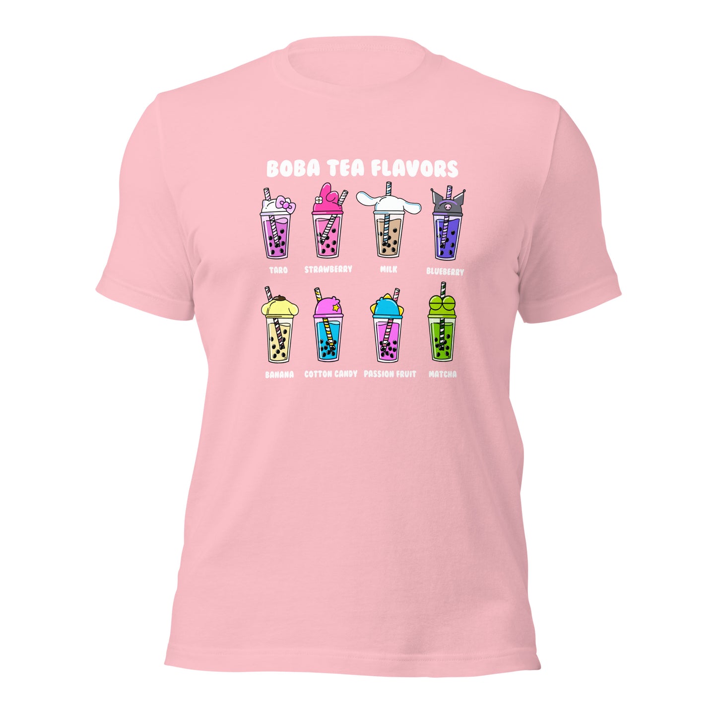 Boba Tea Flavors Unisex t-shirt