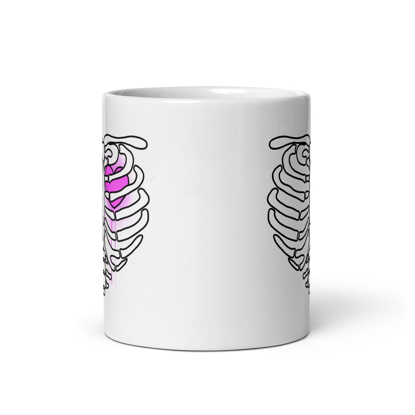 Bone Heart Mug