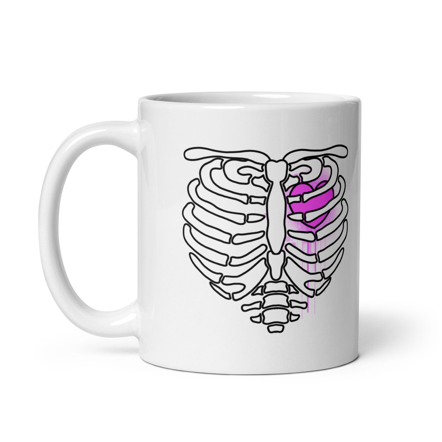 Bone Heart Mug