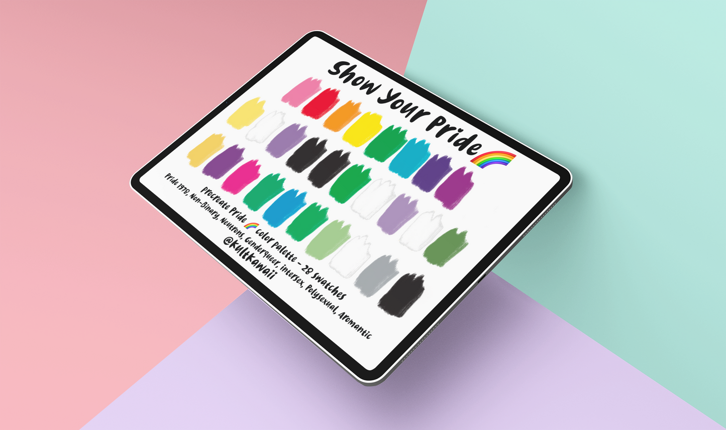 Show Your Pride Color Palettes