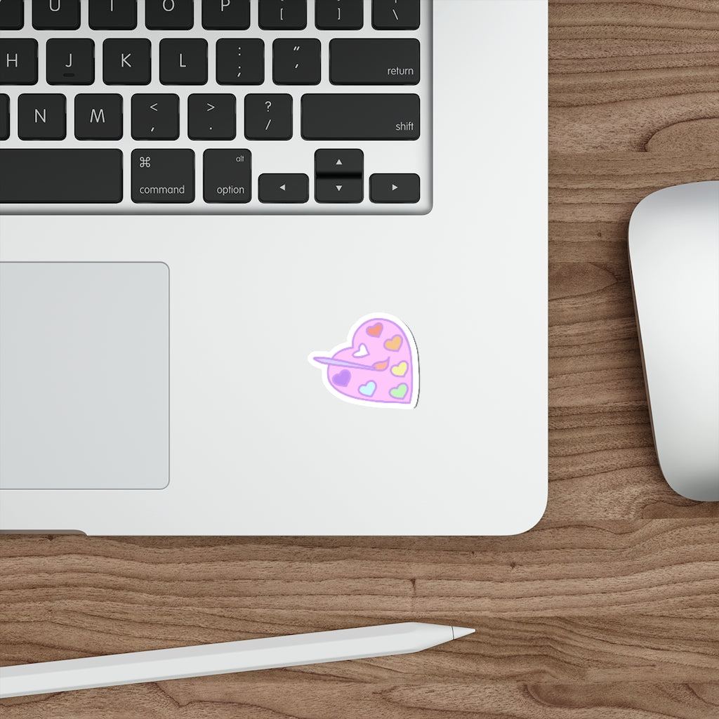 Show Your Pride Paint Palette Die-Cut Sticker