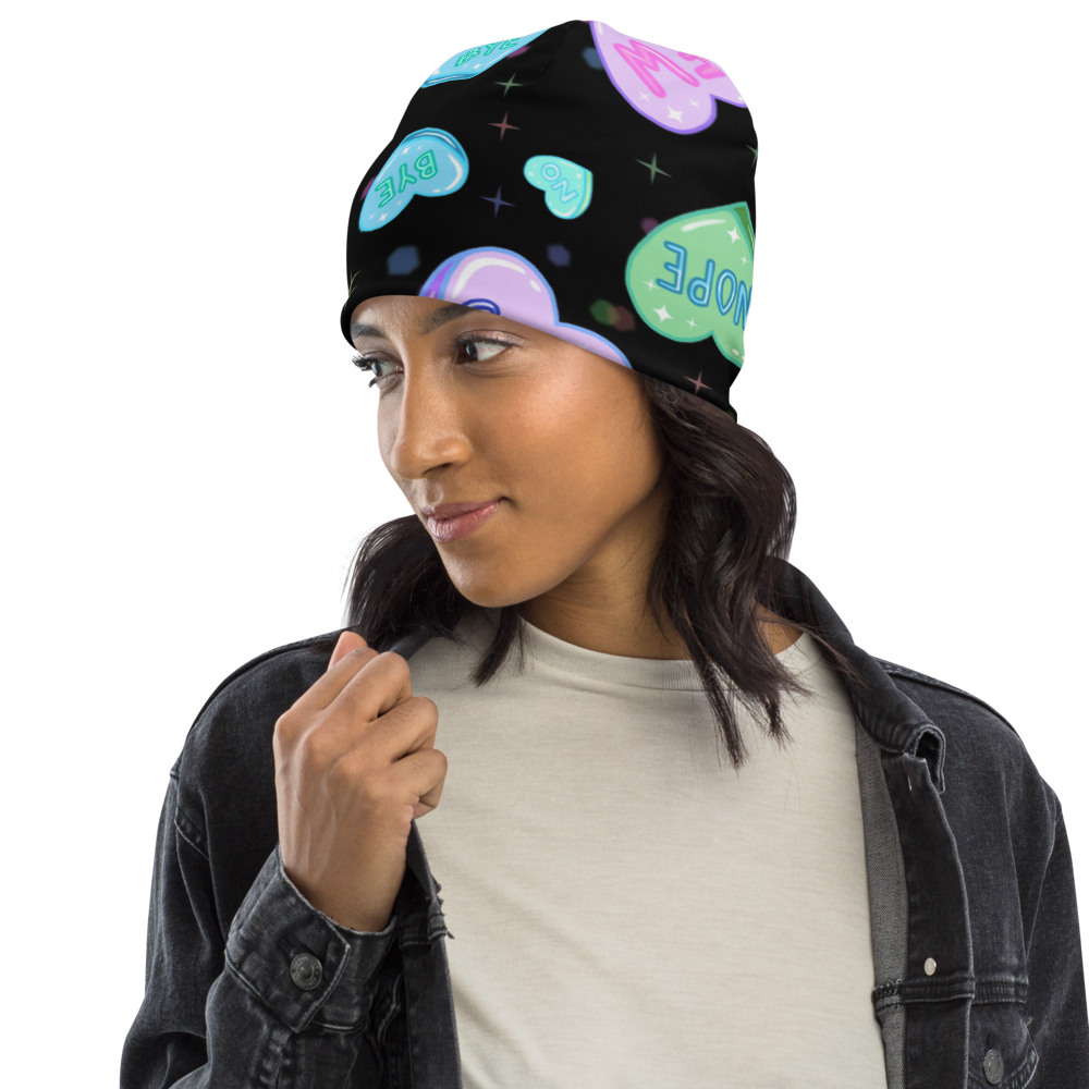 All-Over Print Beanie - Kult Kawaii