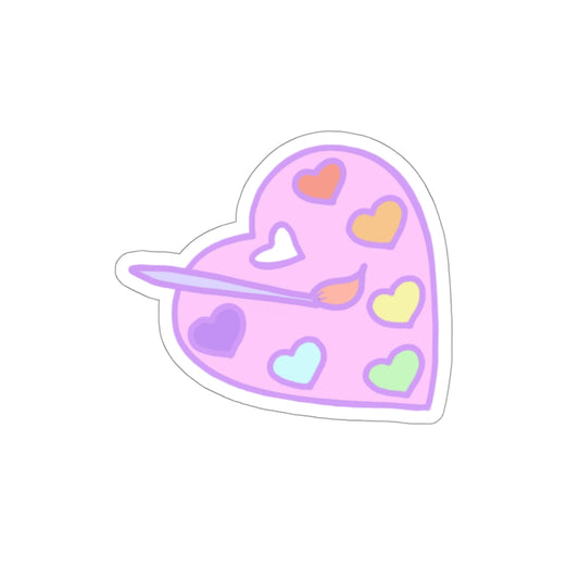 Show Your Pride Paint Palette Die-Cut Sticker