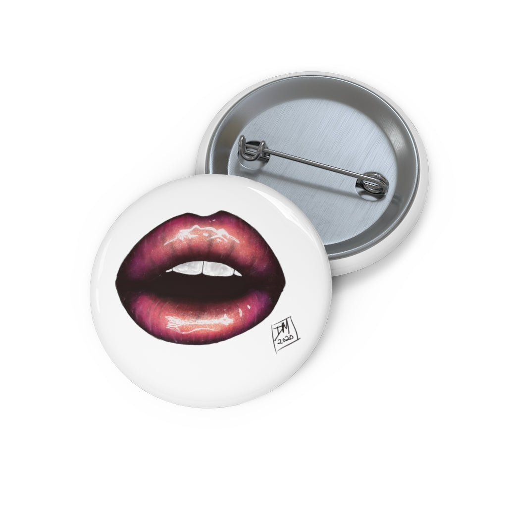 Maroon Lips Pin