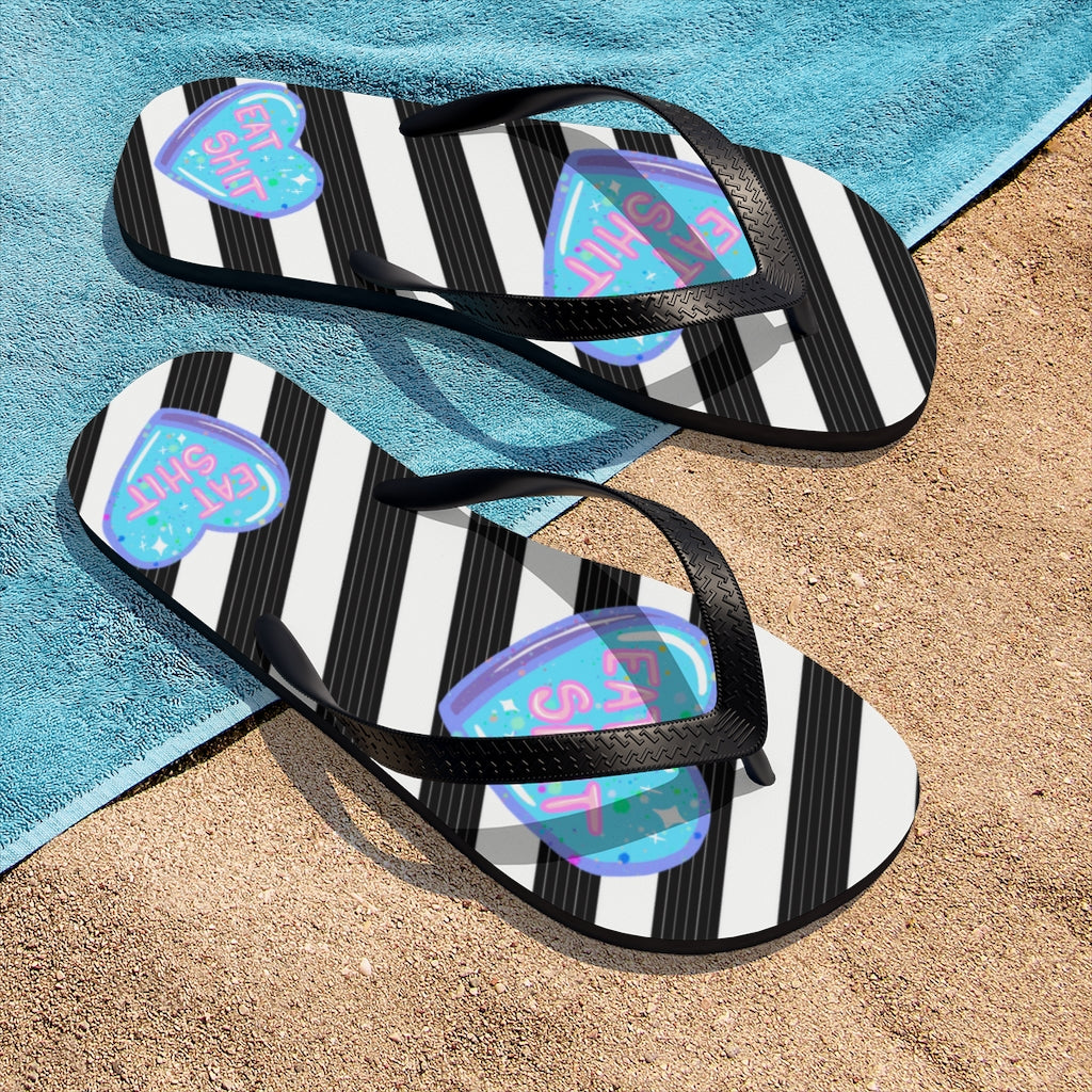 Sour Tarts Eat Sh*t Unisex Flip-Flops