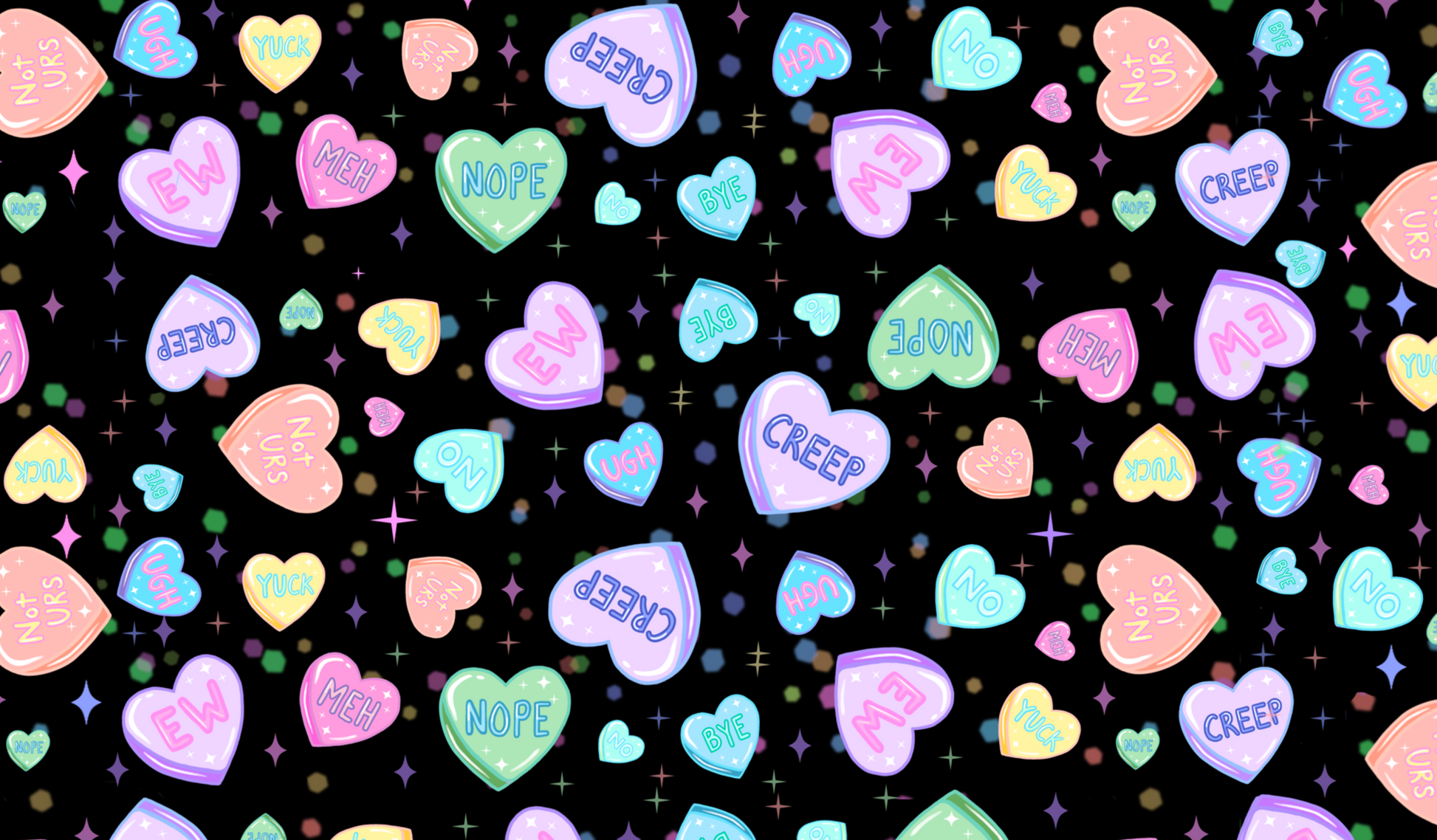 Sour Tarts Desktop Wallpaper - Kult Kawaii