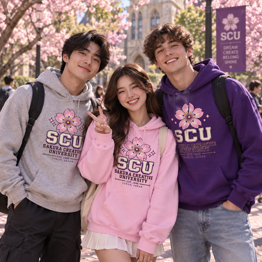 Sakura Creative University SCU Collegiate Unisex Hoodie