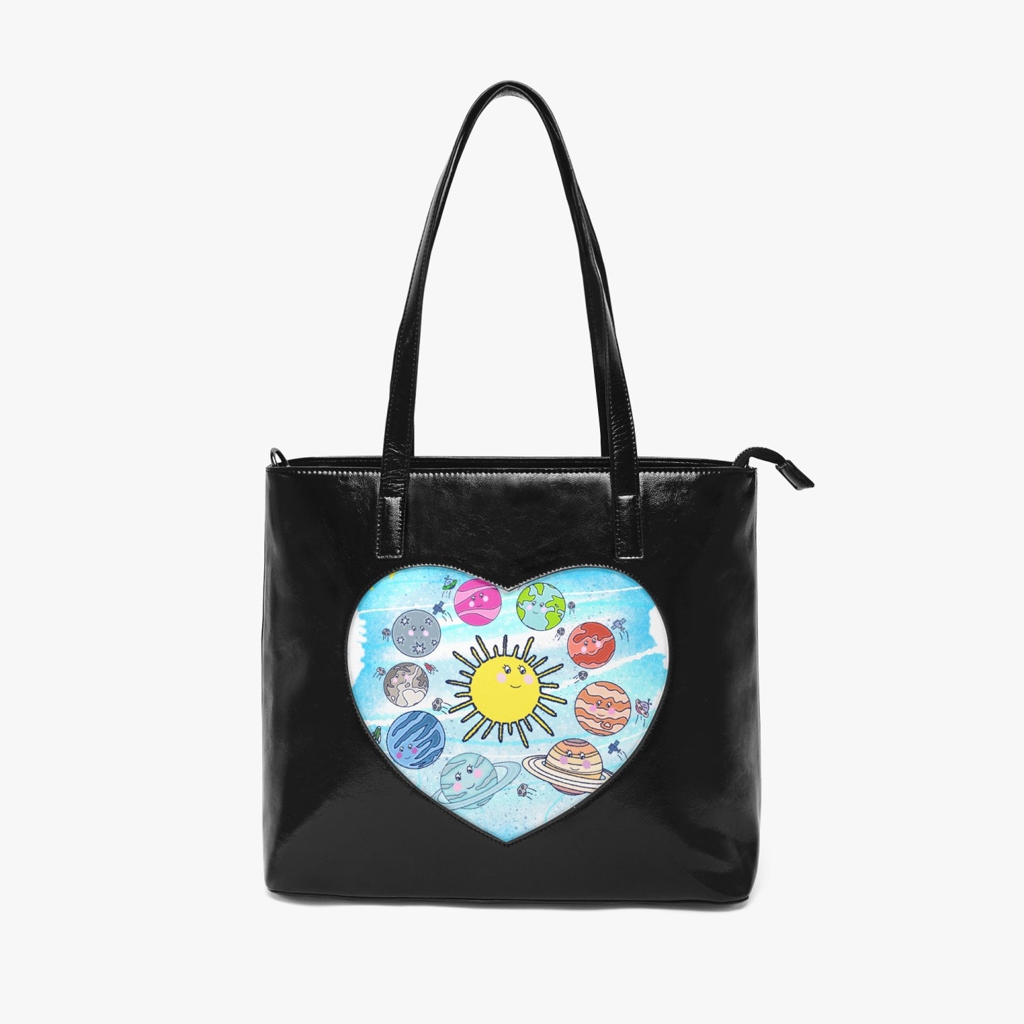 The Planets Heart Tote Bag