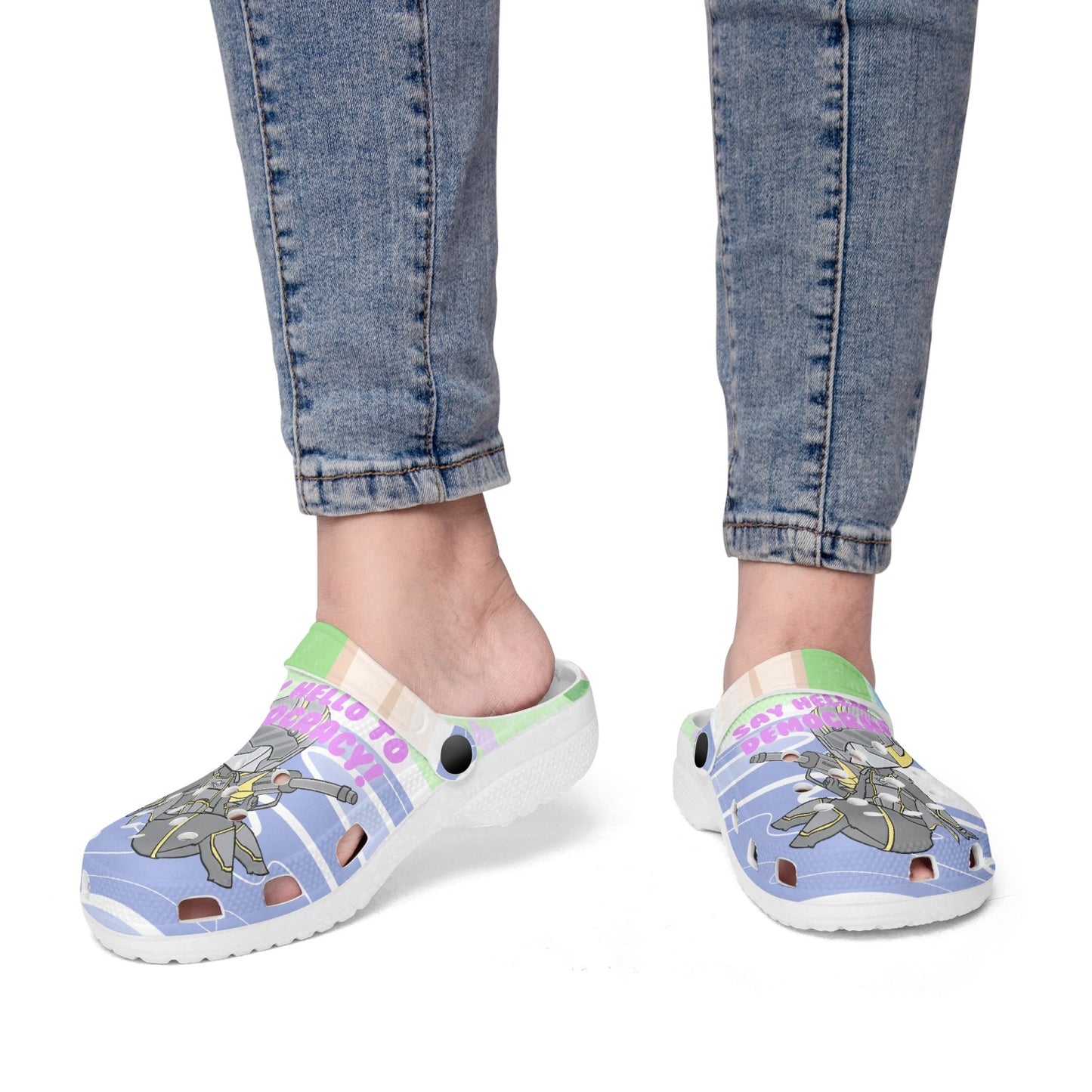 413. All Over Printed Clogs