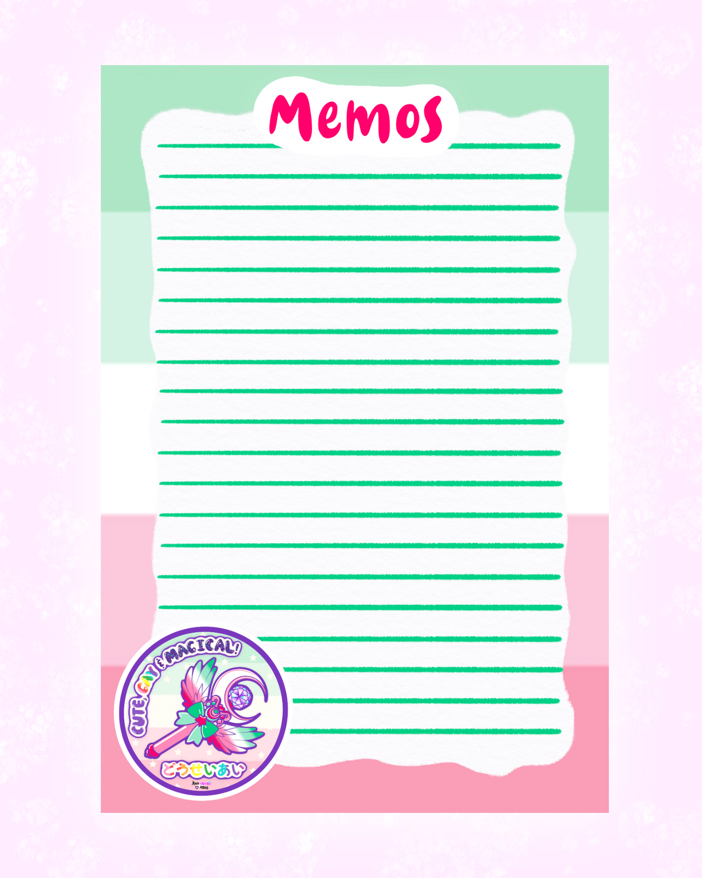 Abrosexual Pride Memo Sheet