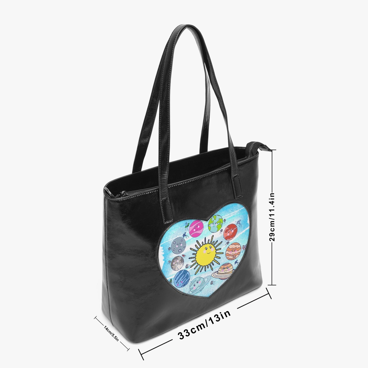 The Planets Heart Tote Bag