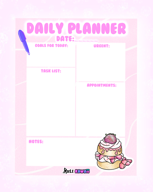 Sweet Treats Daily Planner Sheet