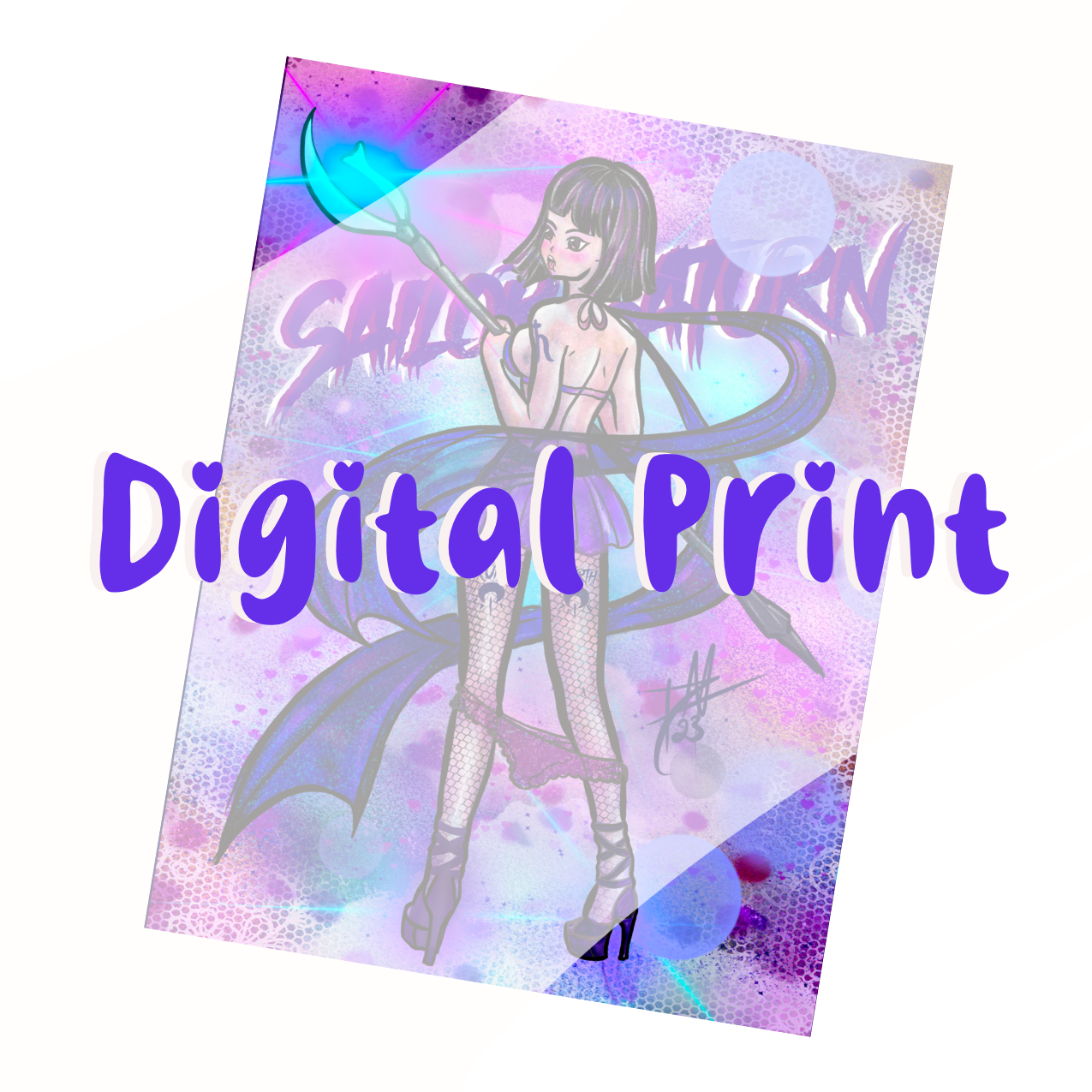 Sailor Saturn Fandom Digital Print