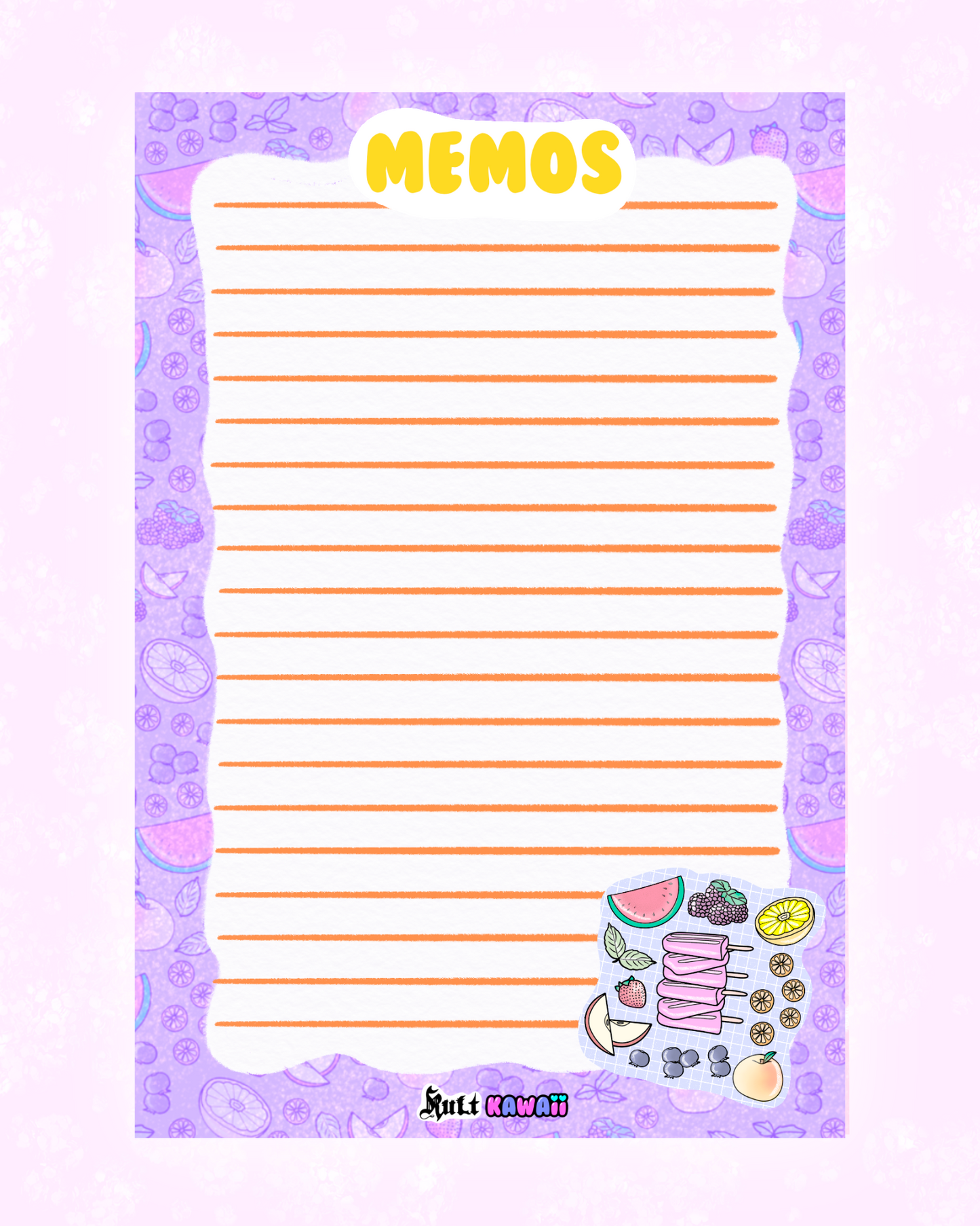 Squeeze The Day! Memo Sheet