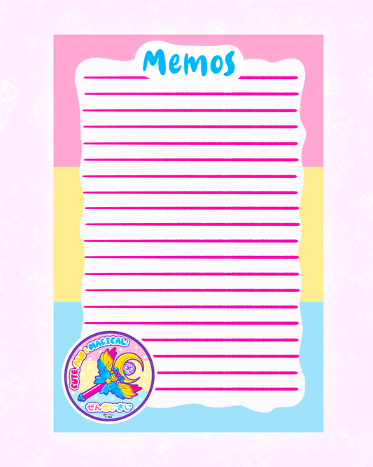 Pansexual Pride Memo Sheet