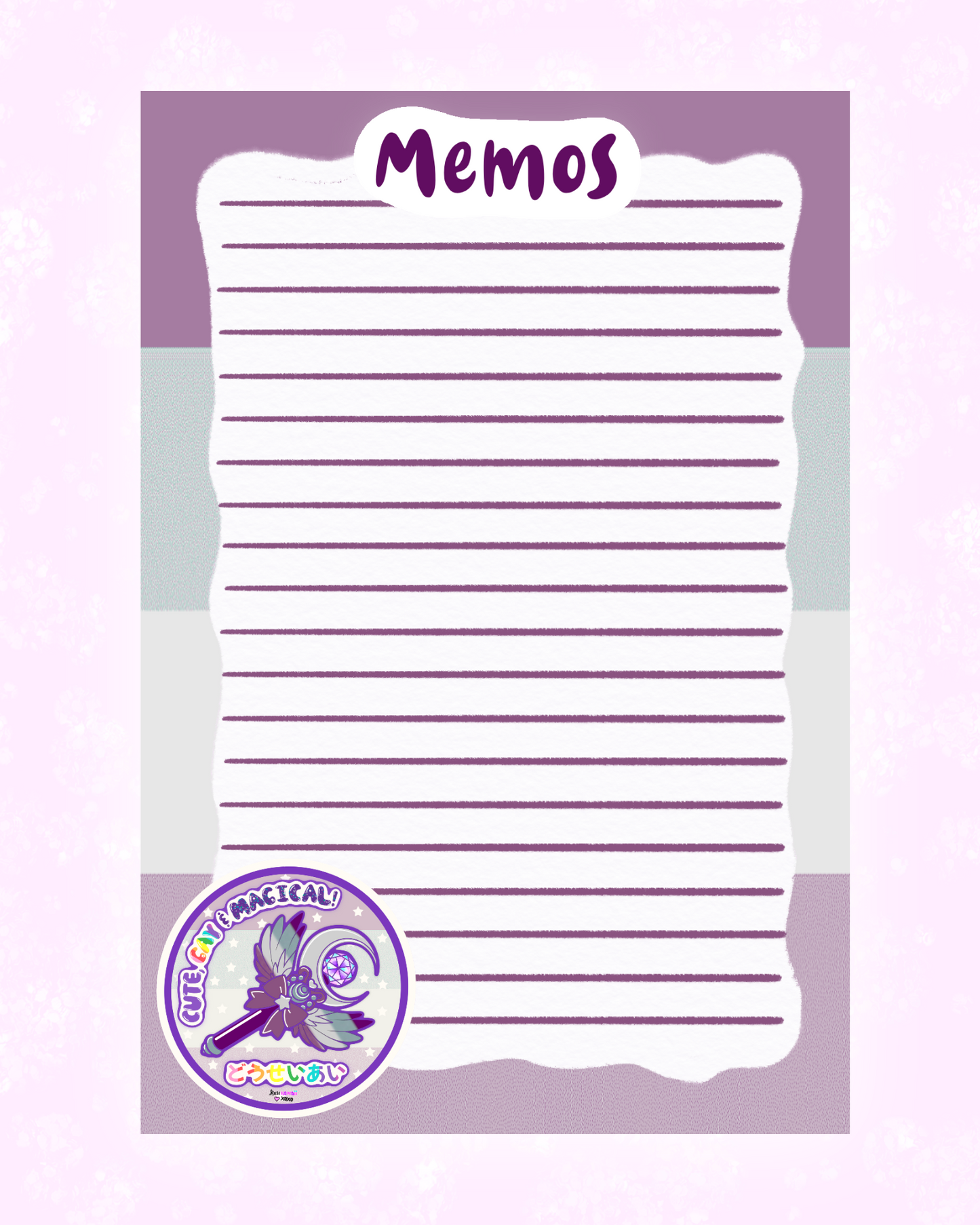 Asexual Pride Memo Sheet