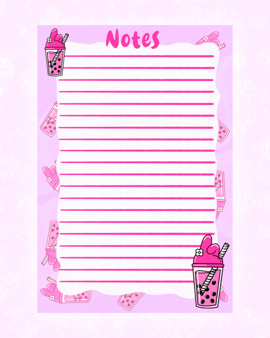 Boba Tea My Melody Memo Sheet