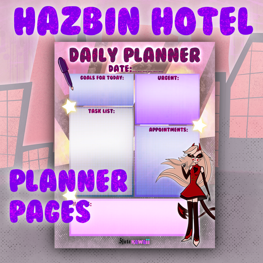 Charlie Hotel Fandom Digital Daily Planner Sheet
