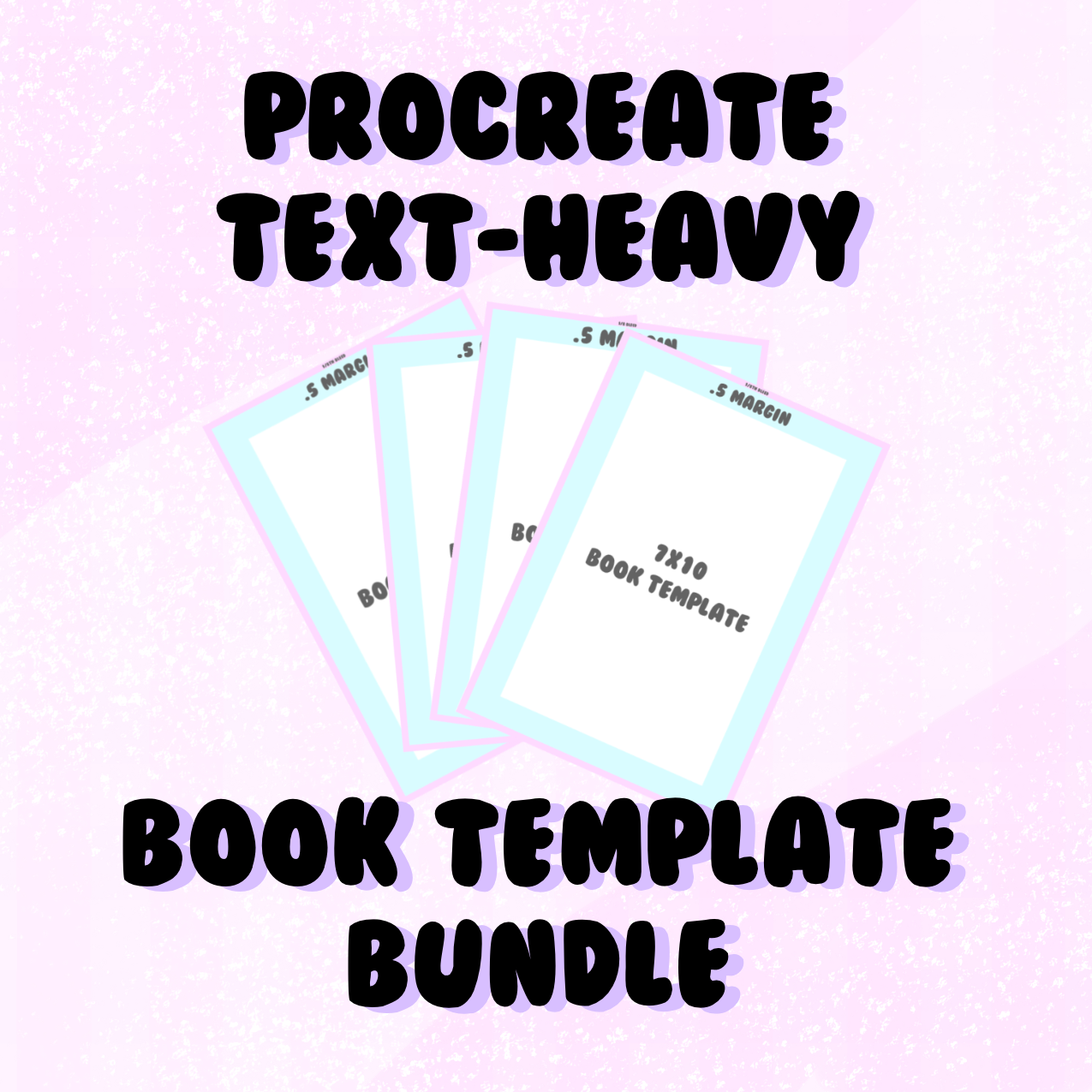 Procreate Text-Heavy Book Layout Template Bundle