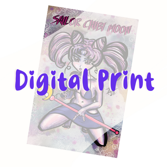 Sailor Chibi Moon Fandom Digital Print
