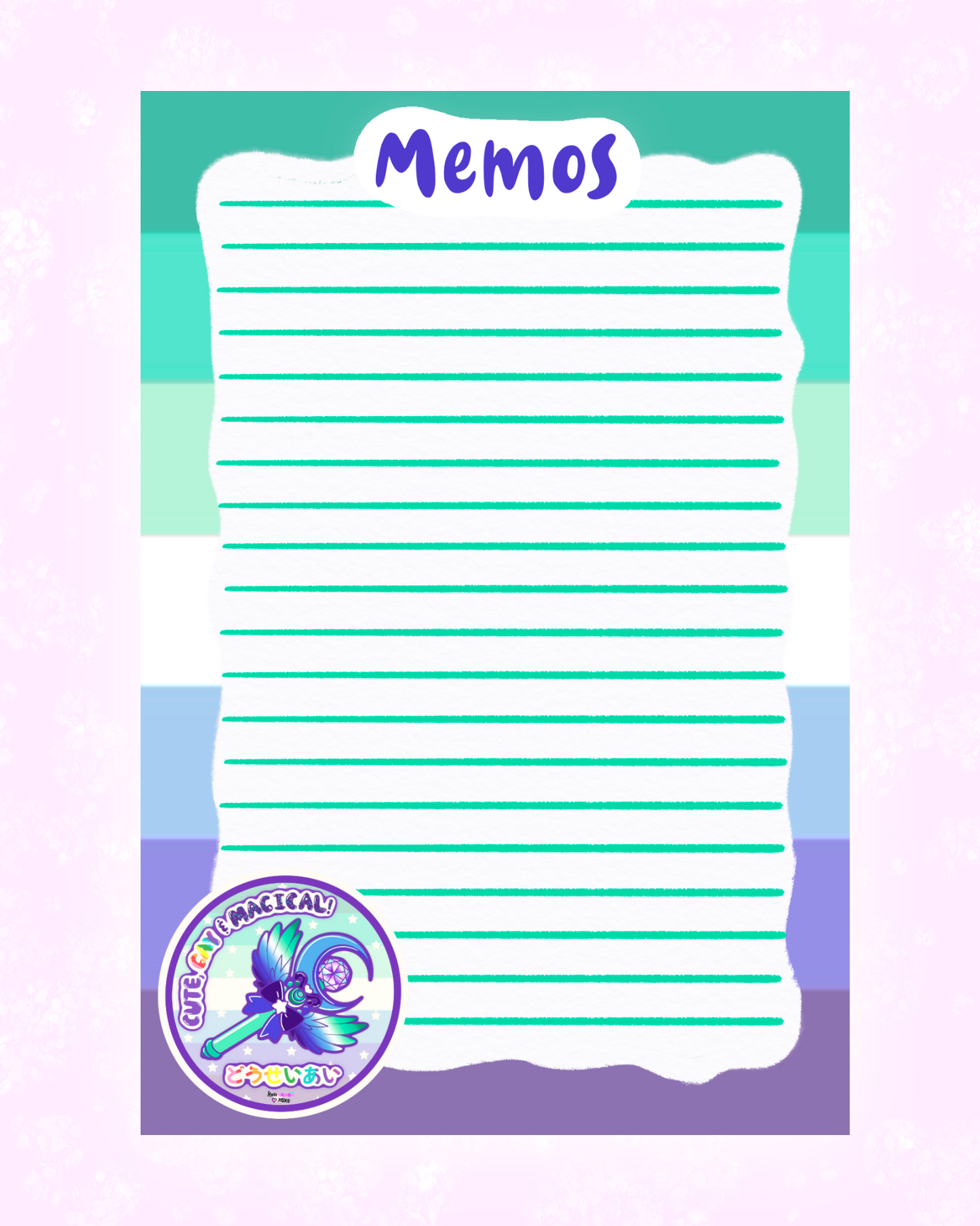 Gay Men’s Pride Memo Sheet