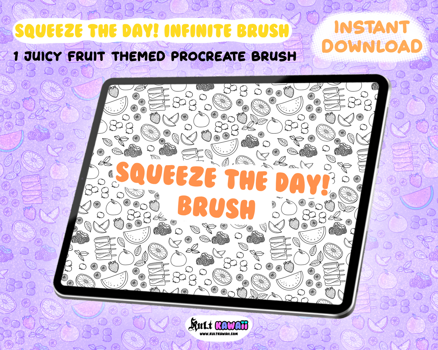 Squeeze The Day! Infinite Procreate Brush