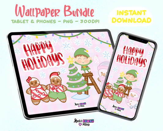 Happy Holidays Bundle Tablet & Phone Wallpaper