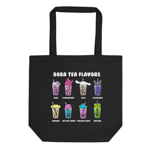 Boba Tea Flavors Eco Tote Bag