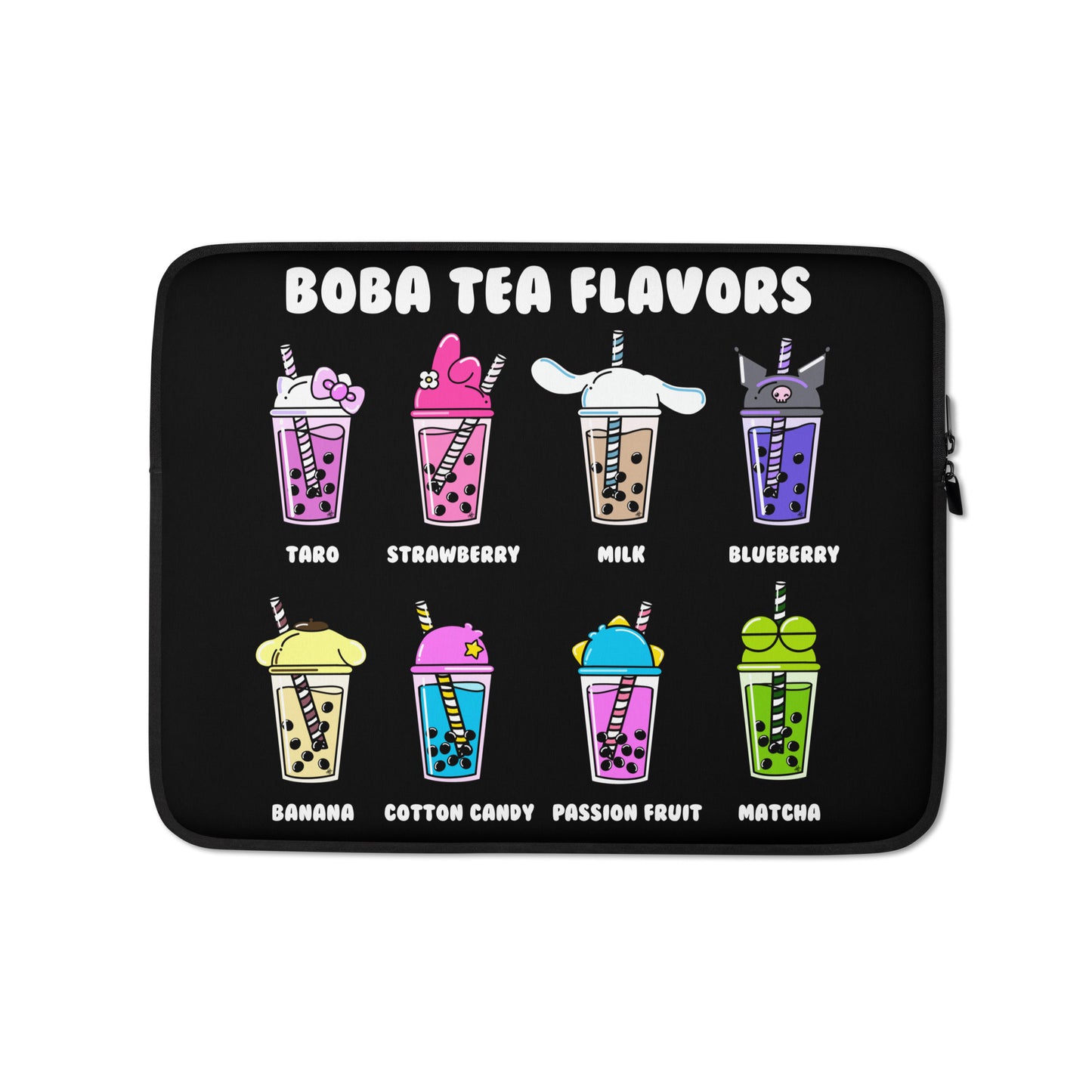Boba Tea Flavors Laptop Sleeve