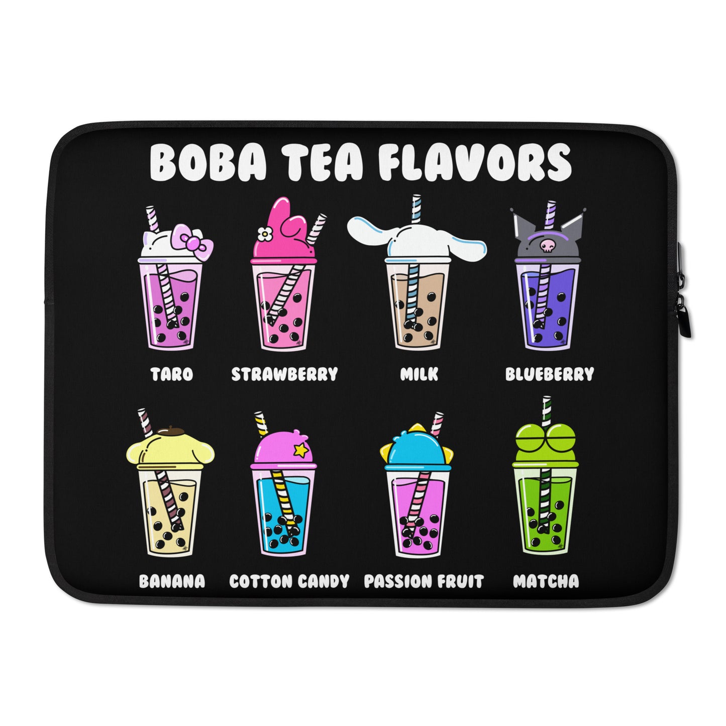 Boba Tea Flavors Laptop Sleeve
