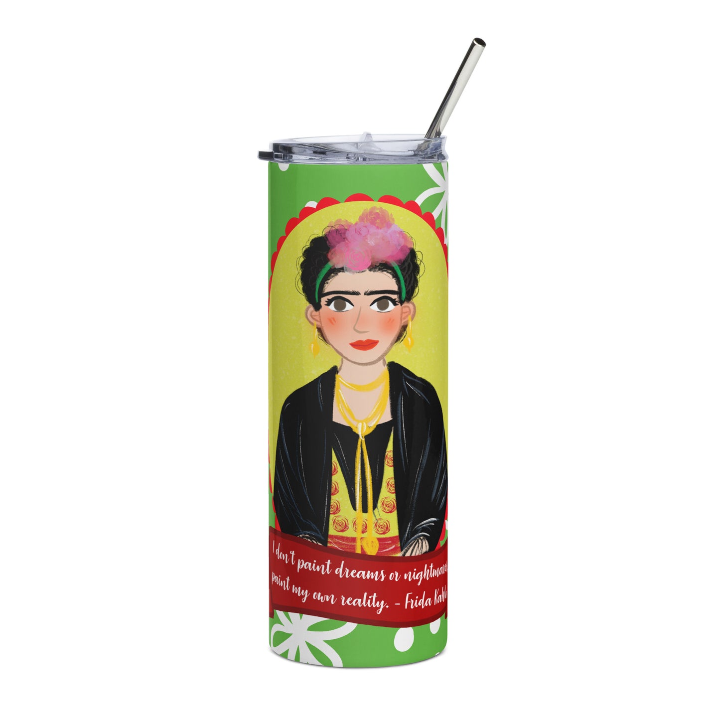 Frida Kahlo Stainless steel tumbler