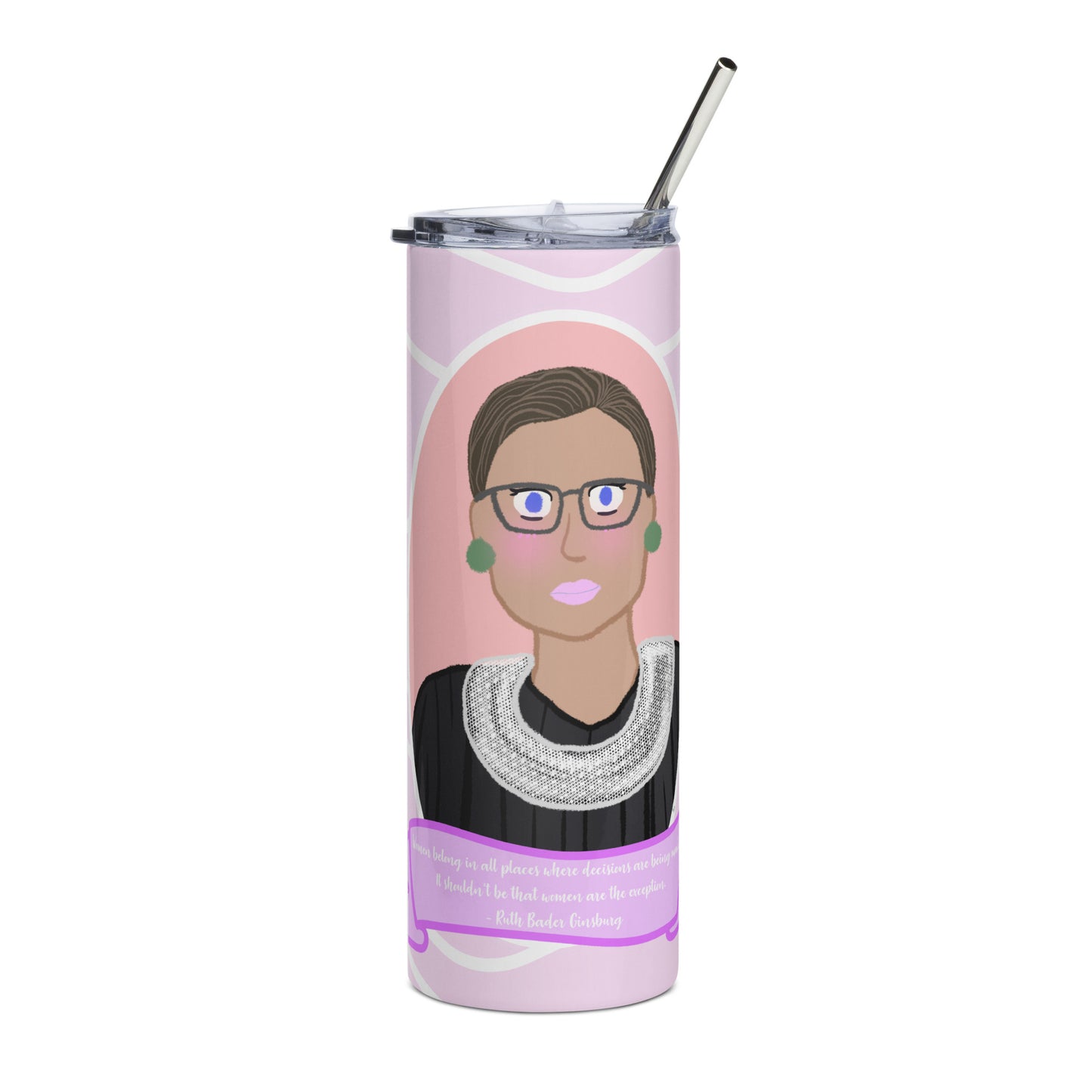 Ruth Bader Ginsberg Stainless steel tumbler