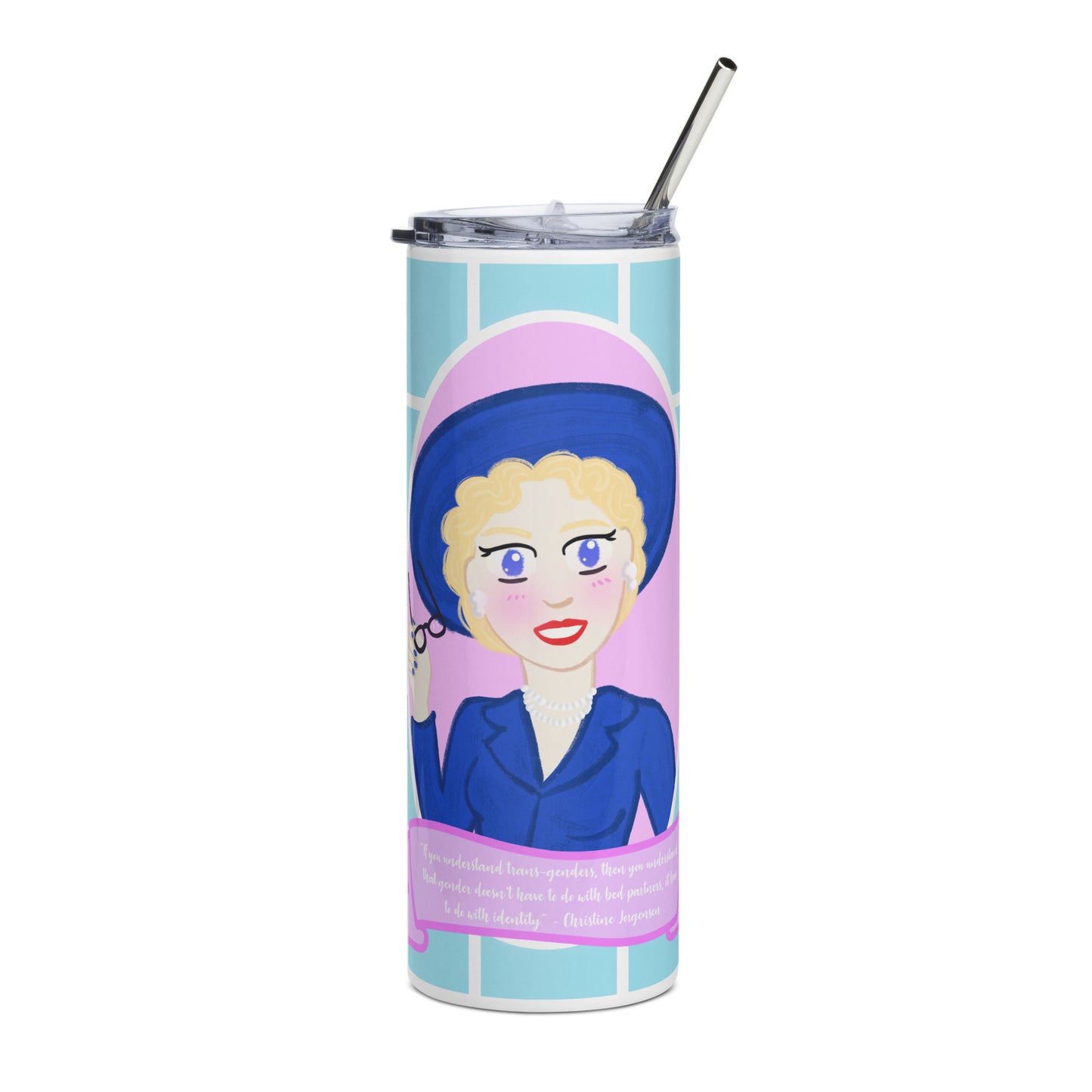 Christine Jorgensen Stainless steel tumbler