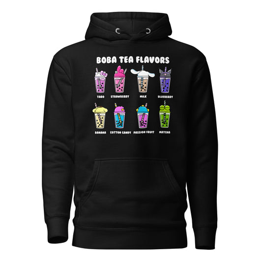Boba Tea Flavors Unisex Hoodie