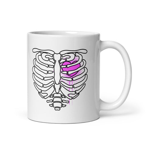 Bone Heart Mug