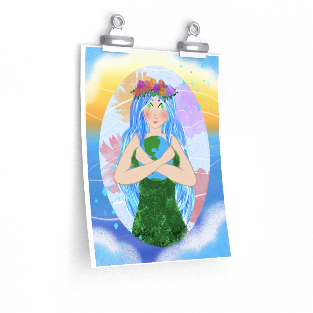 Mother Earth Matte Poster - Kult Kawaii