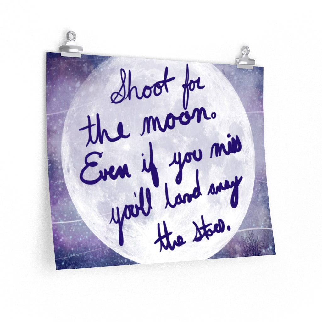 Shoot for the Moon Poster - Kult Kawaii